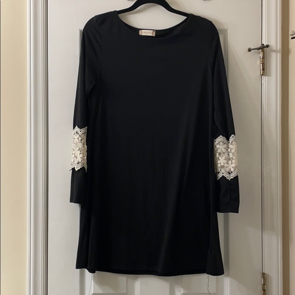Altar’d State Black Long Sleeve Dress